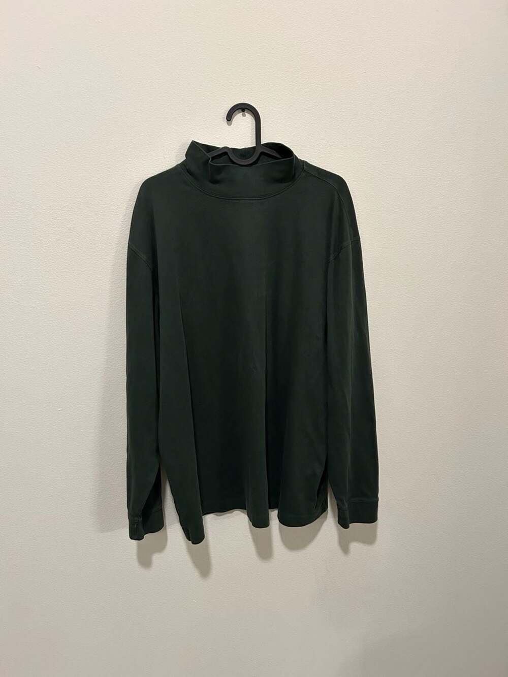 L.L. Bean Turtleneck Shirt Size XL Green Long Sleeve